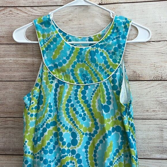 MILLY OF NEW YORK MINI DRESS IN BLUE PAISLEY - Picture 2 of 5